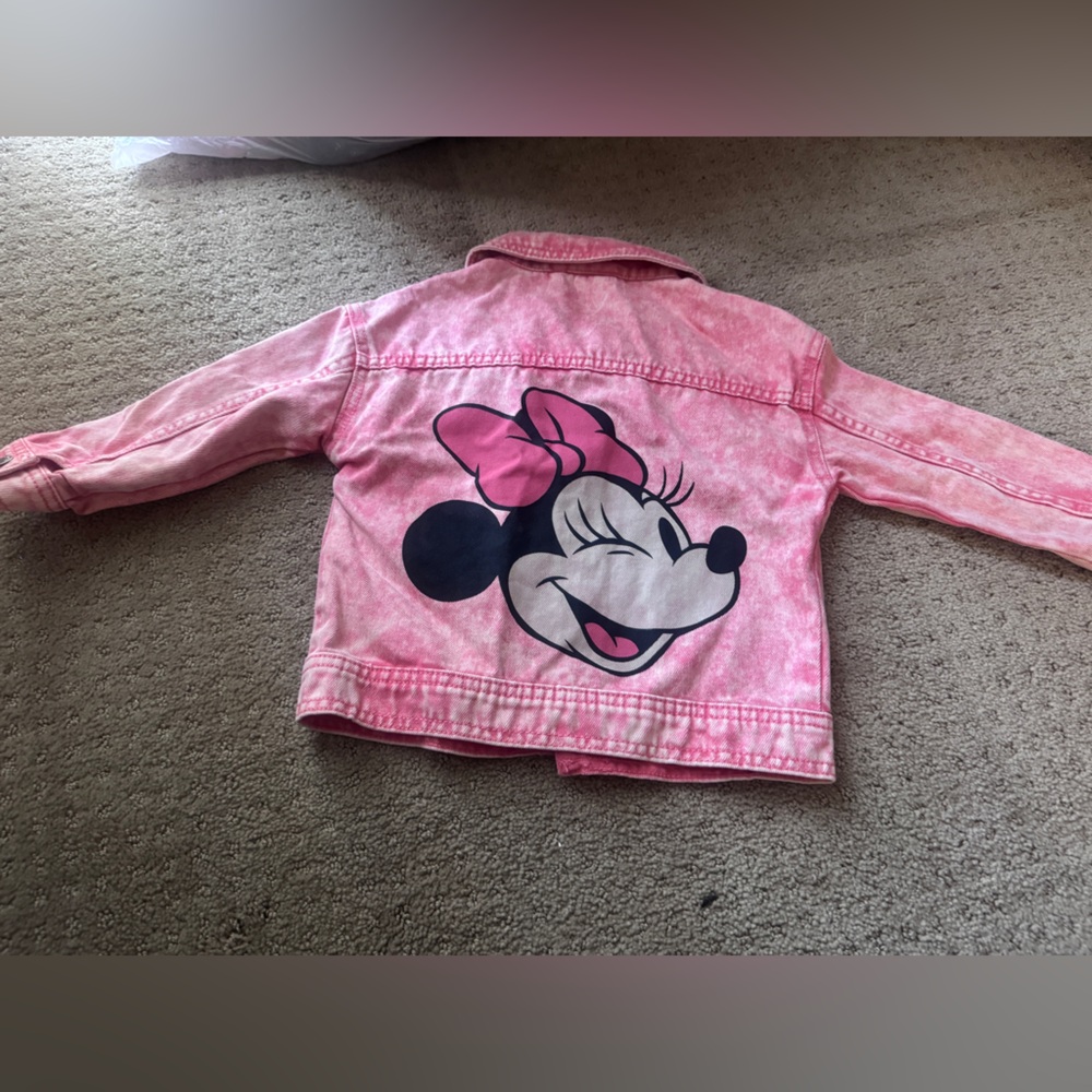Disney Pink Minnie Mouse Denim Jacket